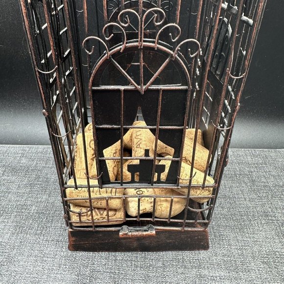 Metal Rustic Wine Bottle Cork Cage Cork Holders for Cork Collectors Home Decor - Picture 8 of 14